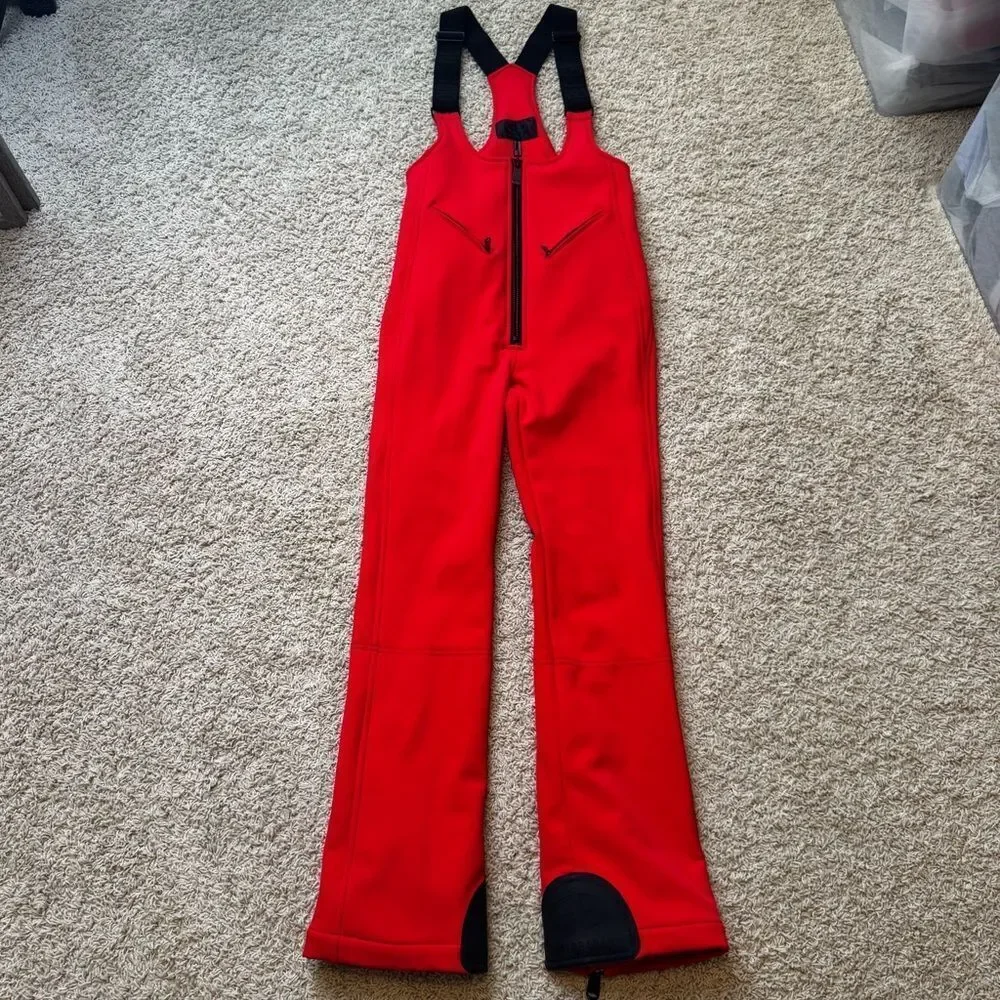 Goldbergh Phoebe Ski Pants Salopettes Bibs NWOT Flame Red US 8
